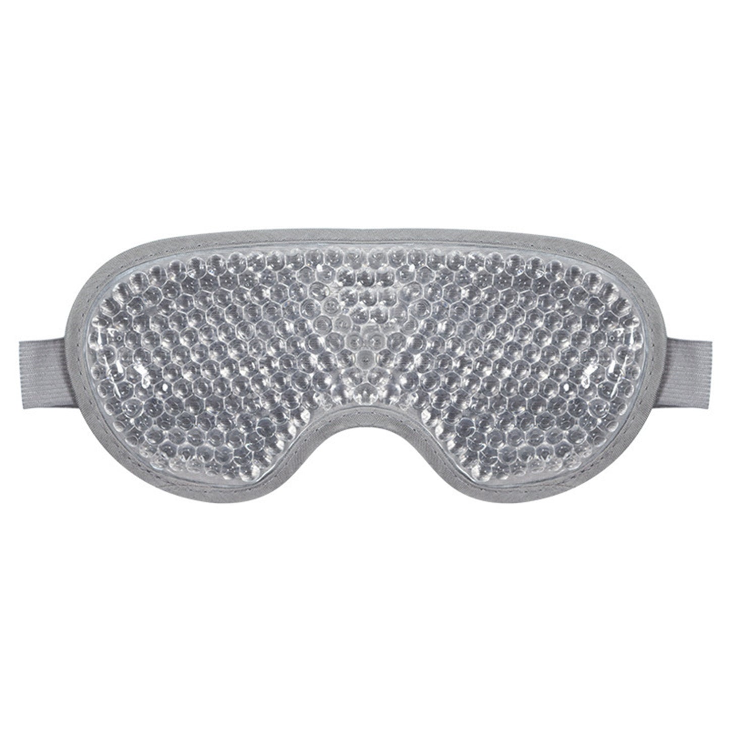 Reusable Gel Bead Eye Mask Hot and Cold Compress with PVC Exterior Adjustable Strap Design