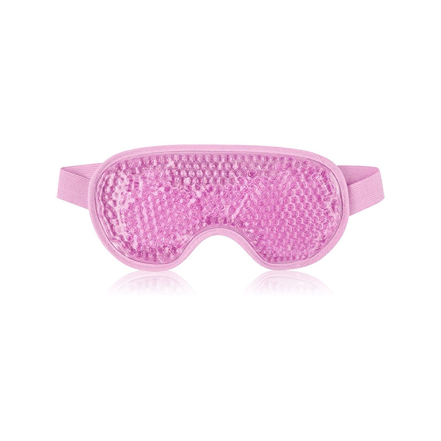 Reusable Gel Bead Eye Mask Hot and Cold Compress with PVC Exterior Adjustable Strap Design