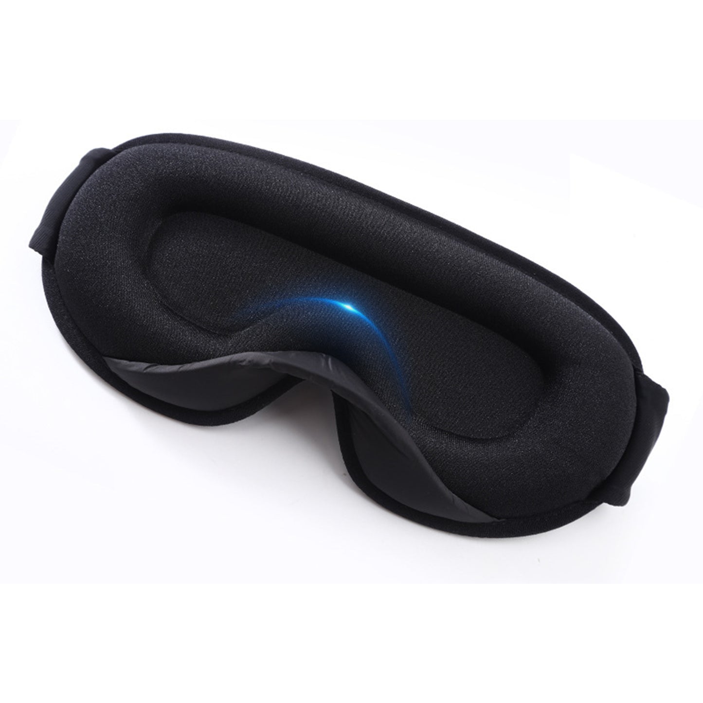 3D Contoured Sleep Eye Mask with Integrated Nose Bridge Memory Foam Light Blocking Eye Cover