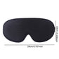 3D Contoured Sleep Eye Mask with Integrated Nose Bridge Memory Foam Light Blocking Eye Cover