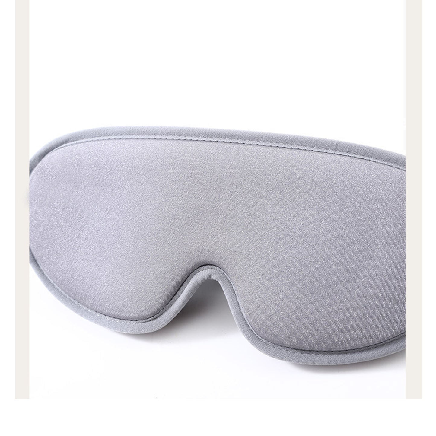 3D Contoured Sleep Eye Mask with Integrated Nose Bridge Memory Foam Light Blocking Eye Cover