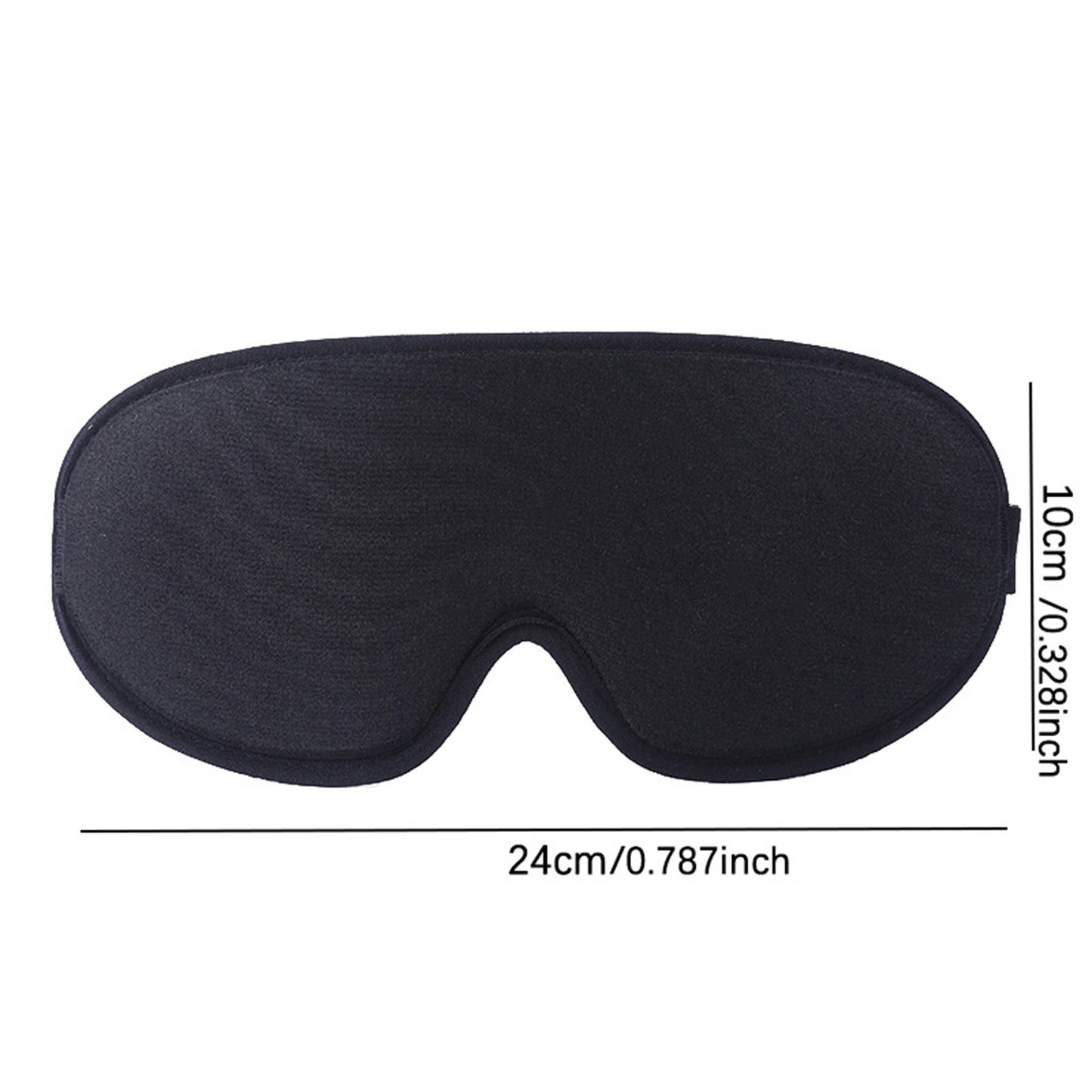 3D Contoured Sleep Eye Mask with Integrated Nose Bridge Memory Foam Light Blocking Eye Cover