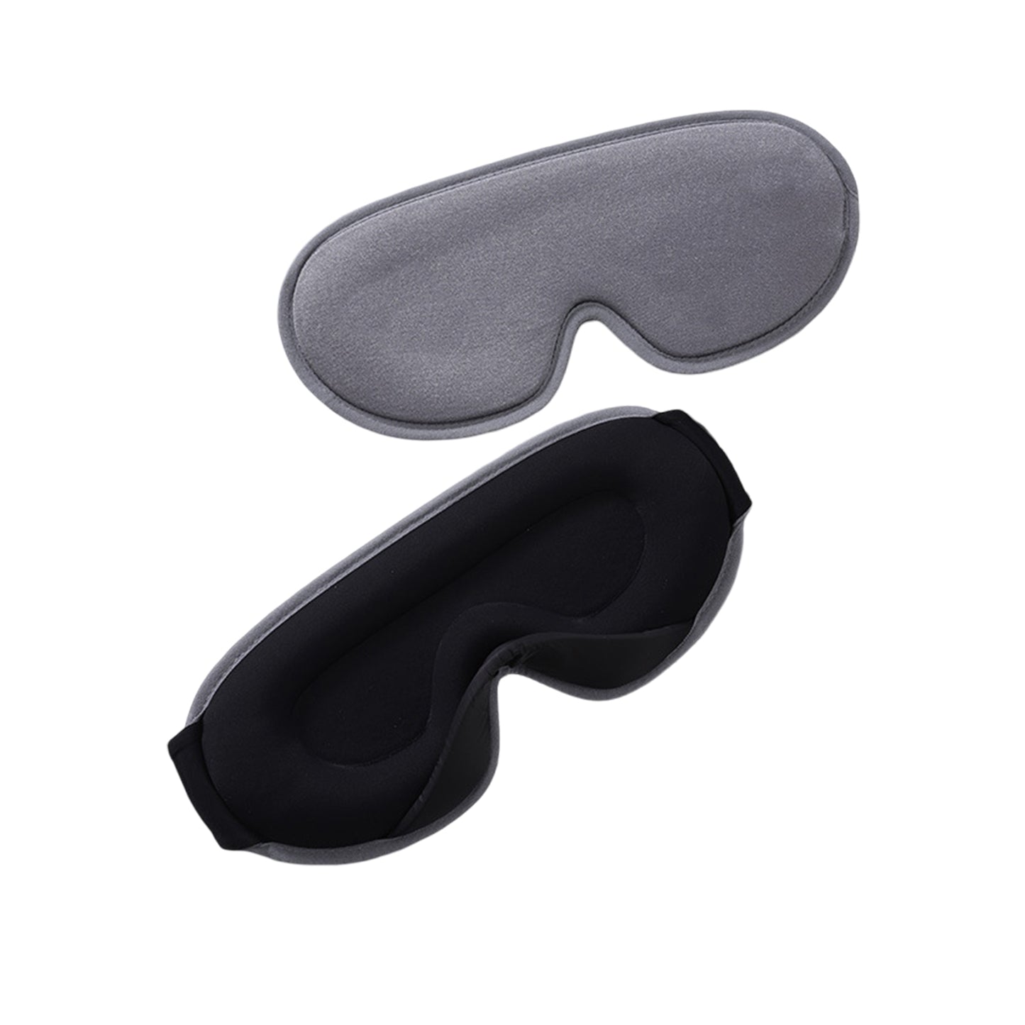 3D Contoured Sleep Eye Mask with Integrated Nose Bridge Memory Foam Light Blocking Eye Cover