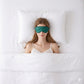 3D Contoured Sleep Eye Mask with Integrated Nose Bridge Memory Foam Light Blocking Eye Cover
