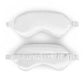 3D Contoured Sleep Eye Mask with Integrated Nose Bridge Memory Foam Light Blocking Eye Cover