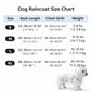 Clear Dog Raincoat Hooded Waterproof Pet Rain Jacket with Leash Hole for Small Medium Dogs