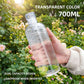 2 Pack Clear Water Bottle Reusable Plastic Drinking Bottle Leakproof Wide Mouth Hydration Bottle