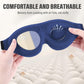 3D Contoured Sleep Eye Mask for Women and Men Adjustable Strap Light Blocking Eye Cover