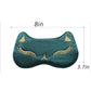 Cat Embroidered Silk Sleep Mask Adjustable Strap Soft Eye Mask for Travel Nap Night Sleep Light