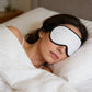 Silk Sleep Mask Soft Eye Mask Adjustable Strap Light Blocking Sleeping Eye Cover for Night Sleep