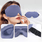 3D Contoured Sleep Mask Light Blocking Eye Mask Adjustable Strap Soft Eye Cover for Travel Sleep
