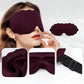 3D Contoured Sleep Mask Light Blocking Eye Mask Adjustable Strap Soft Eye Cover for Travel Sleep