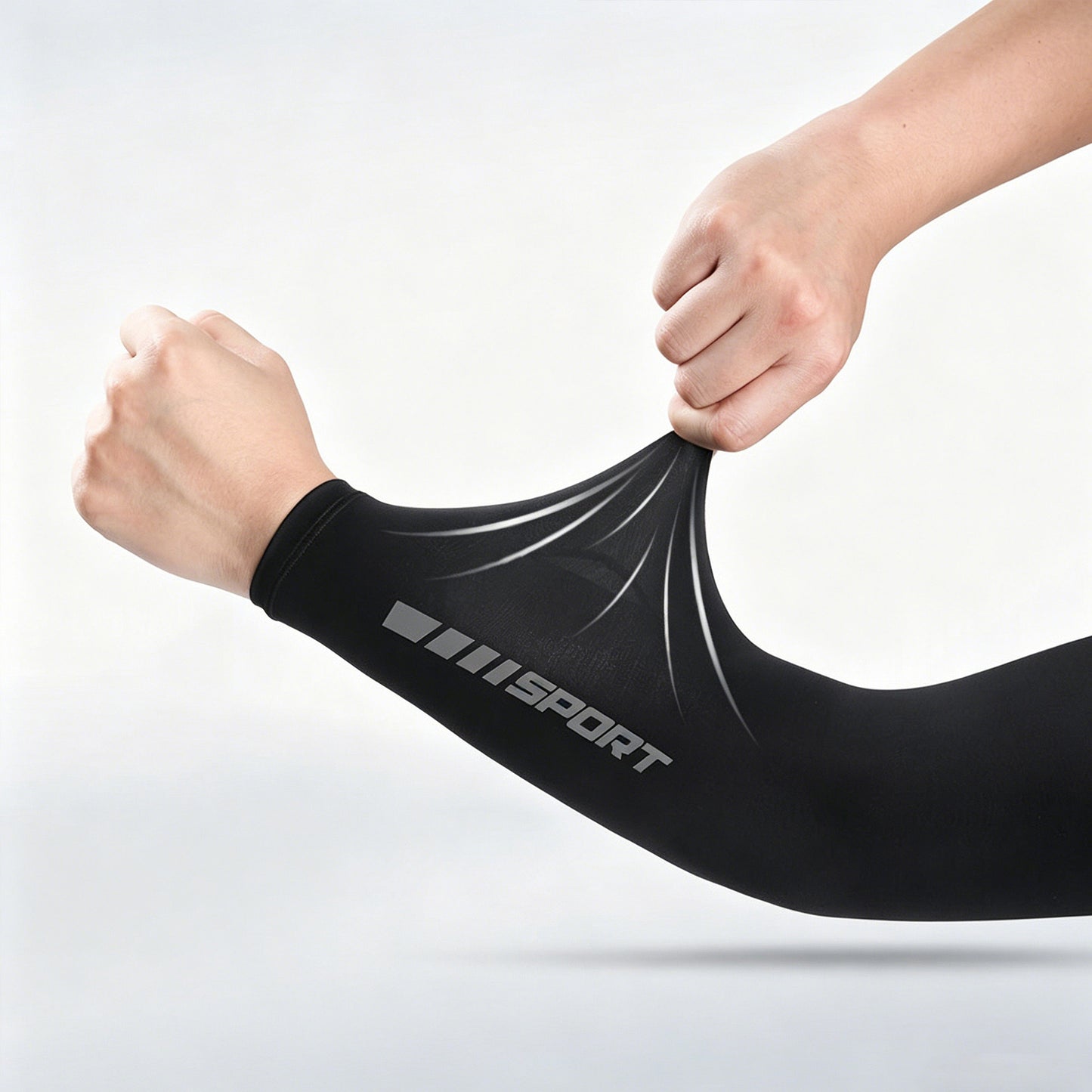 Unisex Arm Sleeves 2 Pair Set Breathable Stretch Sun Sleeves for Sports Outdoor Activities