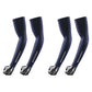 Unisex Arm Sleeves 2 Pair Set Breathable Stretch Sun Sleeves for Sports Outdoor Activities