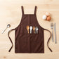 Adjustable Kitchen Apron with Front Pockets Durable Cooking Apron for Baking Cleaning Gardening
