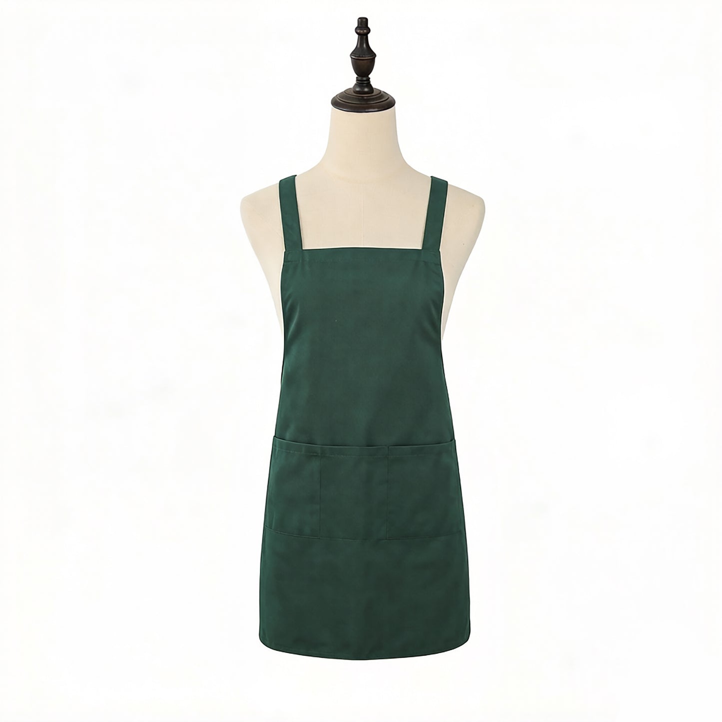 Adjustable Kitchen Apron with Front Pockets Durable Cooking Apron for Baking Cleaning Gardening