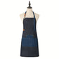 Denim Kitchen Apron with Adjustable Neck Strap Multi Pocket Work Apron for Cooking Baking Barista