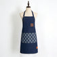 Denim Kitchen Apron with Adjustable Neck Strap Multi Pocket Work Apron for Cooking Baking Barista