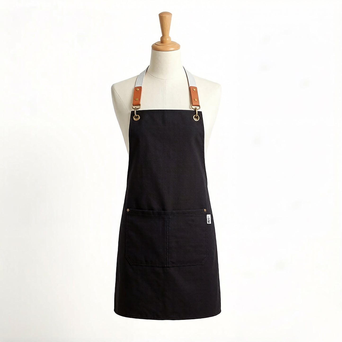 Canvas Utility Apron with Straps Cross Back Design for Kitchen Cafe and Artisan Work