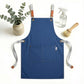 Canvas Utility Apron with Straps Cross Back Design for Kitchen Cafe and Artisan Work