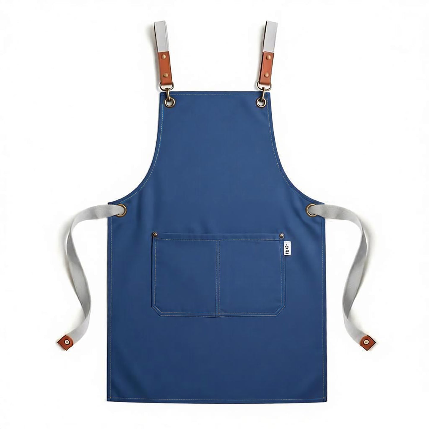 Canvas Utility Apron with Straps Cross Back Design for Kitchen Cafe and Artisan Work