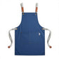 Canvas Utility Apron with Straps Cross Back Design for Kitchen Cafe and Artisan Work