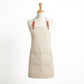 Canvas Utility Apron with Straps Cross Back Design for Kitchen Cafe and Artisan Work