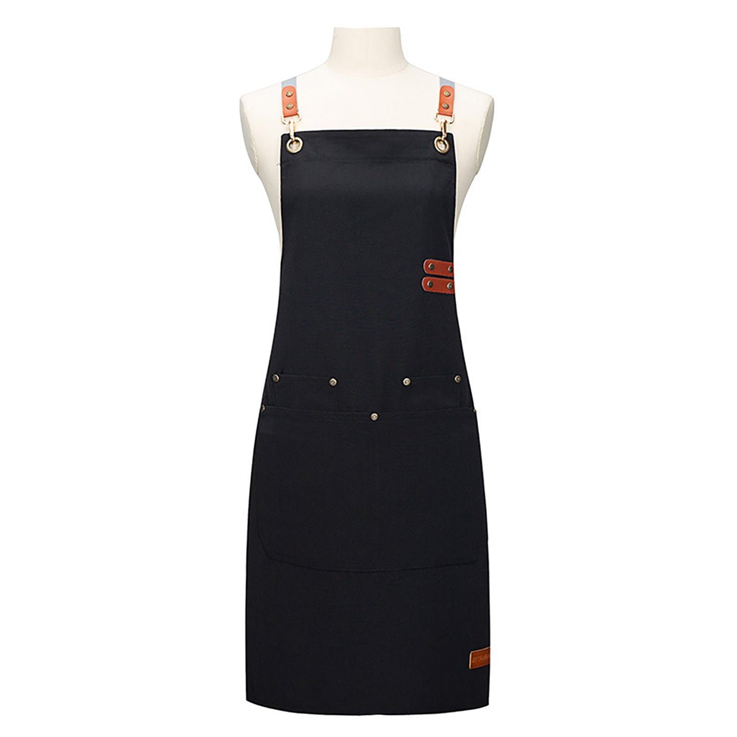 Canvas Work Apron with Multi Pocket Kitchen Apron for Cooking Baking Cleaning Gardening