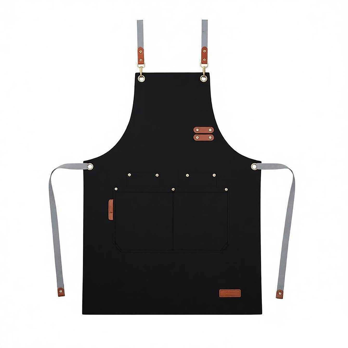 Canvas Work Apron with Multi Pocket Kitchen Apron for Cooking Baking Cleaning Gardening