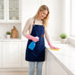 Canvas Work Apron with Multi Pocket Kitchen Apron for Cooking Baking Cleaning Gardening