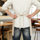 Waist Apron with Multiple Pockets Adjustable Tie Straps Half Apron for Cooking Serving Barista