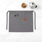 Waist Apron with Multi Pocket Storage Adjustable Tie Straps Half Apron for Kitchen Cooking Work