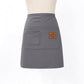 Waist Apron with Multi Pocket Storage Adjustable Tie Straps Half Apron for Kitchen Cooking Work