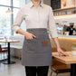 Waist Apron with Multi Pocket Storage Adjustable Tie Straps Half Apron for Kitchen Cooking Work