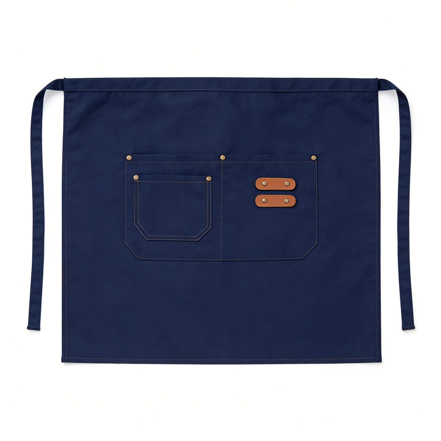 Waist Apron with Multi Pocket Storage Adjustable Tie Straps Half Apron for Kitchen Cooking Work