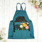 Full Coverage Gardening Apron with Large Harvest Pocket Oxford Fabric Utility Apron for Yard Work
