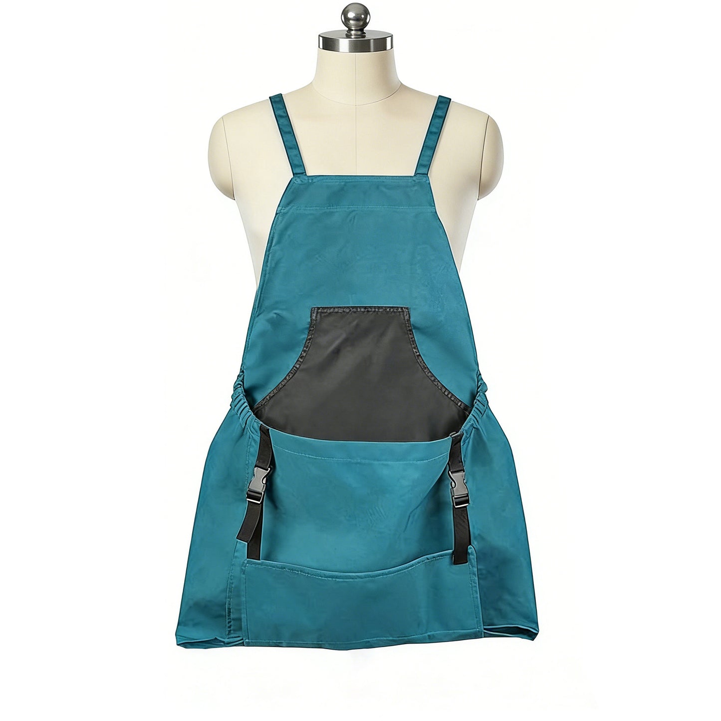Full Coverage Gardening Apron with Large Harvest Pocket Oxford Fabric Utility Apron for Yard Work