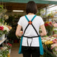 Full Coverage Gardening Apron with Large Harvest Pocket Oxford Fabric Utility Apron for Yard Work