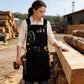 Full Coverage Work Apron with Multi Pocket Storage Canvas Utility Apron for Workshop Gardening