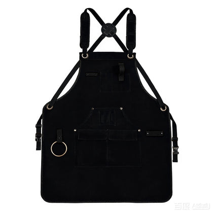 Full Coverage Work Apron with Multi Pocket Storage Canvas Utility Apron for Workshop Gardening