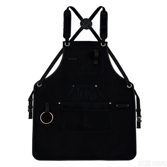 Full Coverage Work Apron with Multi Pocket Storage Canvas Utility Apron for Workshop Gardening
