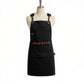 Canvas Work Apron with Multi Pocket Storage Adjustable Cross Back Straps Utility Apron