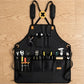 Canvas Work Apron with Multiple Tool Pockets Utility Apron for Workshop Kitchen Gardening