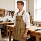 Canvas Work Apron with Multiple Tool Pockets Utility Apron for Workshop Kitchen Gardening