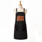Utility Work Apron with Multi Pocket Design Full Coverage Apron for Kitchen Studio Workshop and Home