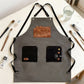 Utility Work Apron with Multi Pocket Design Full Coverage Apron for Kitchen Studio Workshop and Home