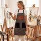 Utility Work Apron with Multi Pocket Design Full Coverage Apron for Kitchen Studio Workshop and Home