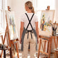Utility Work Apron with Multi Pocket Design Full Coverage Apron for Kitchen Studio Workshop and Home