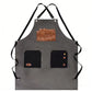 Utility Work Apron with Multi Pocket Design Full Coverage Apron for Kitchen Studio Workshop and Home