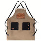Utility Work Apron with Multi Pocket Design Full Coverage Apron for Kitchen Studio Workshop and Home